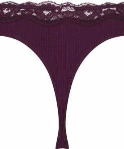 Hunkemöller Dames Lingerie String Lola - Paars - Maat S -lingerie-dames-badmode Winkel 550x330 5