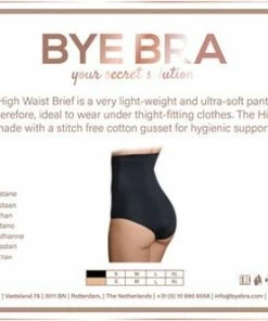 Bye Bra Naadloze Padded Slips, Hoge Taille, Butt Lift, Buikcontrole, Butt Lifter Ondergoed, Beige, L -lingerie-dames-badmode Winkel 550x332 8