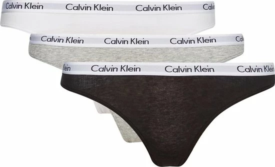 Calvin Klein Dames Slips (3-pack) - Zwart, Wit, Grijs - Maat M 13 Calvin Klein Dames Slips (3-pack) - Zwart, Wit, Grijs - Maat M - Afbeelding 13