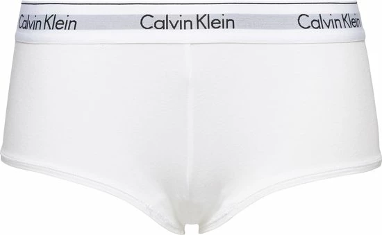 Calvin Klein Dames Modern Cotton Hipster Slip - Boyshort - Wit - Maat: S 8 Calvin Klein Dames Modern Cotton Hipster Slip - Boyshort - Wit - Maat: S - Afbeelding 8
