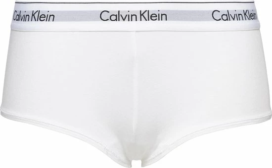 Calvin Klein Dames Modern Cotton Hipster Slip - Boyshort - Wit - Maat: S 12 Calvin Klein Dames Modern Cotton Hipster Slip - Boyshort - Wit - Maat: S - Afbeelding 12