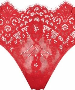 Hunkemöller Dames Lingerie String Marilee - Rood - Maat XS -lingerie-dames-badmode Winkel 550x344 1