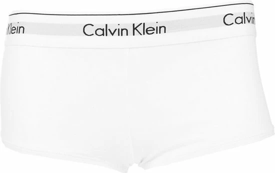 Calvin Klein Dames Modern Cotton Hipster Slip - Boyshort - Wit - Maat: S 7 Calvin Klein Dames Modern Cotton Hipster Slip - Boyshort - Wit - Maat: S - Afbeelding 7