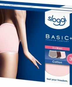 Sloggi Basic+ Maxi C3P Dames Onderbroek - Maat 42 -lingerie-dames-badmode Winkel 550x355