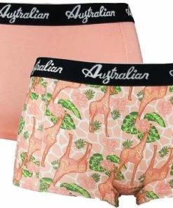 Australian Dames Boxers - Pink Giraffe - Maat L