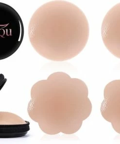 MuQu Tepelcovers - Tepelbedekkers Onzichtbaar - Silicagel Tepelhoedje - Tepel Bh - Nipple Covers Herbruikbaar - Set Van 2 Paar