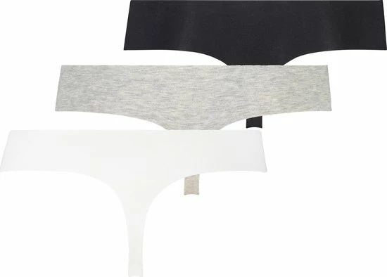 Hunkemöller Dames Lingerie 3-pack Invisible String - Grijs - Maat S 4 Hunkemöller Dames Lingerie 3-pack Invisible String - Grijs - Maat S - Afbeelding 4