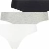 Hunkemöller Dames Lingerie 3-pack Invisible String - Grijs - Maat S