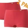 Avet | Dames Boxershorts | Microvezel | Maat XXL | Rood | 2-Pack