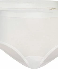 Ten Cate 2-Pack Midi Dames Slips - 32280 - Organic - XL - Wit -lingerie-dames-badmode Winkel 550x413 1