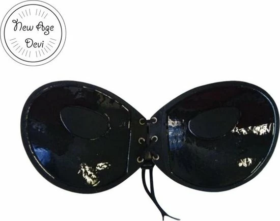 New Age Devi Strapless Bra - Zelfklevende BH - Rugloze Bh - Push-Up Beha - Plakbeha - Herbruikbaar - Zwart - Cup B 2 New Age Devi Strapless Bra - Zelfklevende BH - Rugloze Bh - Push-Up Beha - Plakbeha - Herbruikbaar - Zwart - Cup B - Afbeelding 2