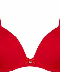 Hunkemöller Dames Lingerie Voorgevormde Beugel Bh Plunge - Rood - Maat D85