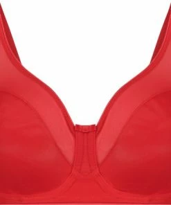 lingerie-dames-badmode Winkel 44 Hunkemöller Dames Lingerie Niet-voorgevormde Minimizer Beugel Bh Nina - Rood - Maat E80