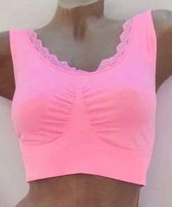 Merkloos Dames BH Top XL/XXL 42/44 Roze
