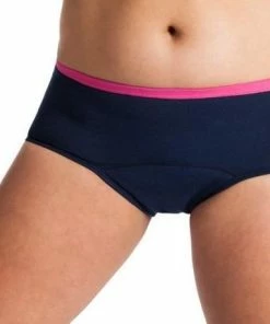 UnderWunder Sportslip – Menstruatie Ondergoed – Incontinentie Urineverlies Vrouw – Absorberend Ondergoed – Blauw Maat S