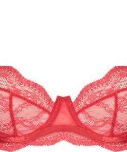 Hunkemöller Dames Lingerie Niet Voorgevormde Beugel Bh Isabelle - Rood - Maat B85