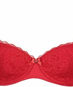 Hunkemöller Dames Lingerie Voorgevormde Beugel Bh Maya - Rood - Maat E80