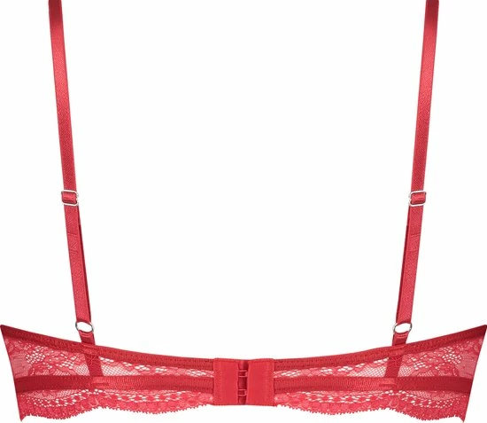 Hunkemöller Dames Lingerie Niet Voorgevormde Beugel Bh Isabelle - Rood - Maat D85 9 Hunkemöller Dames Lingerie Niet Voorgevormde Beugel Bh Isabelle - Rood - Maat D85 - Afbeelding 9
