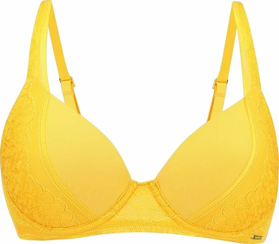SAPPH - Diana Voorgevormde T-Shirt BH - Maat 75B - Geel - Met Beugel - Dames 1 SAPPH - Diana Voorgevormde T-Shirt BH - Maat 75B - Geel - Met Beugel - Dames