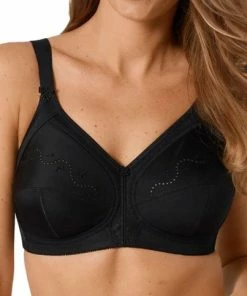 Triumph Doreen+Cotton 01 N Beha - Zwart - Maat D90 -lingerie-dames-badmode Winkel 550x483