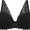 SAPPH - Flora Voorgevormde BH Zwart - Maat 75F - Zwart - Met Beugel - Dames