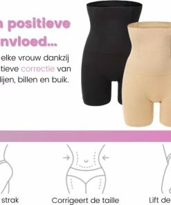 Myshapez Elegance - Waist Shaper - Corrigerend Ondergoed Dames - Waist Trainer - Body Shaper - Beige - XL/XXL -lingerie-dames-badmode Winkel 550x502