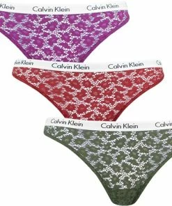 Calvin Klein Dames 3P Brazilian Kant Multi II - L