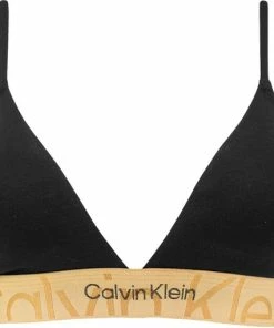 Calvin Klein Dames Light Lined Triangle Double Logo Zwart - M
