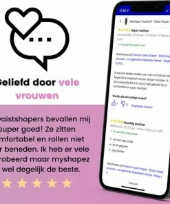 Myshapez Elegance - Waist Shaper - Corrigerend Ondergoed Dames - Waist Trainer - Body Shaper - Beige - XL/XXL -lingerie-dames-badmode Winkel 550x511