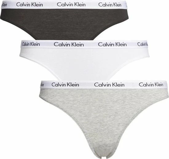 Calvin Klein Dames Slips (3-pack) - Zwart, Wit, Grijs - Maat M 6 Calvin Klein Dames Slips (3-pack) - Zwart, Wit, Grijs - Maat M - Afbeelding 6