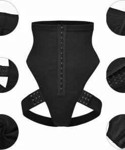Sara Shop - Shapewear Dames - Body Shaper -Corrigerend Ondergoed String - Afslank Body - High Waist Corrigerende String - Slim Body - Correctie Ondergoed Shapewear - Body Shaper - Zwart - Maat L -lingerie-dames-badmode Winkel 550x518 4