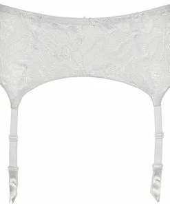 After Eden Basics Anna Wit - Jarretelle Maat: S