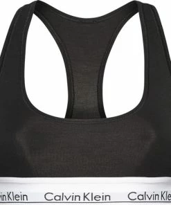 lingerie-dames-badmode Winkel 28 Calvin Klein Modern Cotton Top Dames - Zwart - Maat XL