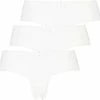 Hunkemöller Dames Lingerie 3-pack London V-shape Brasilian - Wit - Maat L