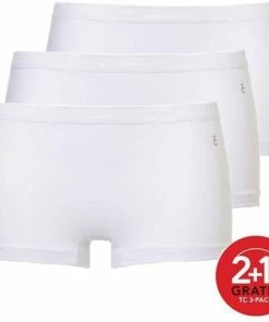 Ten Cate Short 3Pack Basic Wit - Maat M -lingerie-dames-badmode Winkel 550x537 2