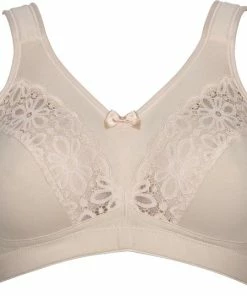 Elbrina Katoenen Beugelloze Vrouwen Beha - Powder - Maat 95C