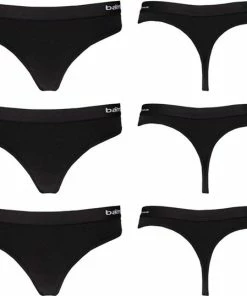 Bamboe String Dames | Zwart | Maat XL | 3-Pack | Strings Dames | Ondergoed Dames | Strings | Apollo