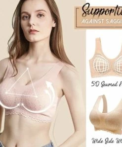 Wow Peach - Bustier - Brallete Lace BH - Voorgevormde BH Zonder Beugel - Lingerie BeHa - Comfy - Fitness - Yoga -PushUp - Filled - Yoga BeHa - Slaap BeHa - Ademend - Naadloos - Kanten BeHa - Lace Bra - Maat S - Grijs -lingerie-dames-badmode Winkel 550x539 9
