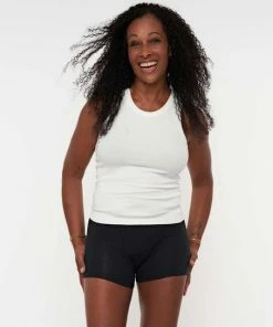 Moodies Period Undies Moodies Undies - Menstruatie- En Incontinentie Ondergoed - Bamboe Boyshort - Heavy/overnight Kruisje - Zwart - Maat L