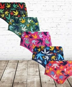 Fine Woman Dames Slips Blad Katoen 9069 5-pak -Fine Woman-XXL-Slips