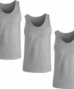 Senvi Sports Onderhemd/sportshirt 3-Pack - Kleur Sport Grijs - Maat S