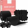 ProductPlanet Premium Boob Tape - Inclusief 2 Silicone Nipple Covers + 4 Satijn Nipple Covers - Plak BH - 7,5 Cm X 5 Meter - Geschikt Voor Cup A Tot En Met F - Fashion Tape - BoobTape - Zwart
