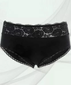 Merkloos Menstruatie Ondergoed - Menstruatieondergoed - Wasbaar - Maat 46-48 – Zwart - Incontinentie Ondergoed - Period Underwear -lingerie-dames-badmode Winkel 550x550 106