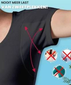 Anti Zweet Shirt - V-Hals – Krexs - Ingenaaide Okselpads – Anti Transpirant – Ondershirt - Zwart - Dames 15 Anti Zweet Shirt - V-Hals – Krexs - Ingenaaide Okselpads – Anti Transpirant – Ondershirt - Zwart - Dames -lingerie-dames-badmode Winkel 550x550 149
