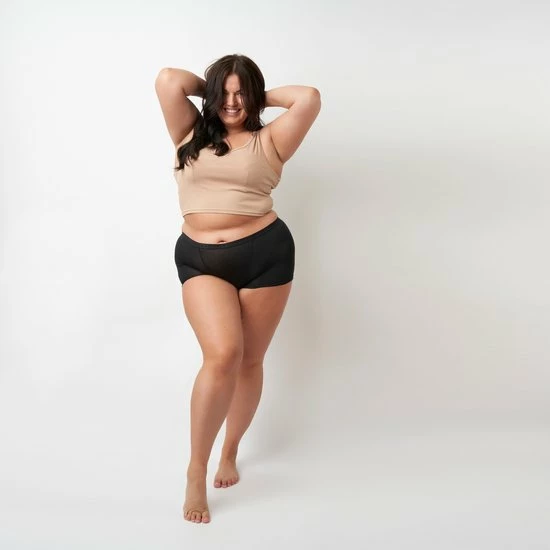 Moodies Period Undies Moodies Undies - Menstruatie- En Incontinentie Ondergoed - Bamboe Boyshort - Heavy/overnight Kruisje - Zwart - Maat L 3 Moodies Period Undies Moodies Undies - Menstruatie- En Incontinentie Ondergoed - Bamboe Boyshort - Heavy/overnight Kruisje - Zwart - Maat L - Afbeelding 3