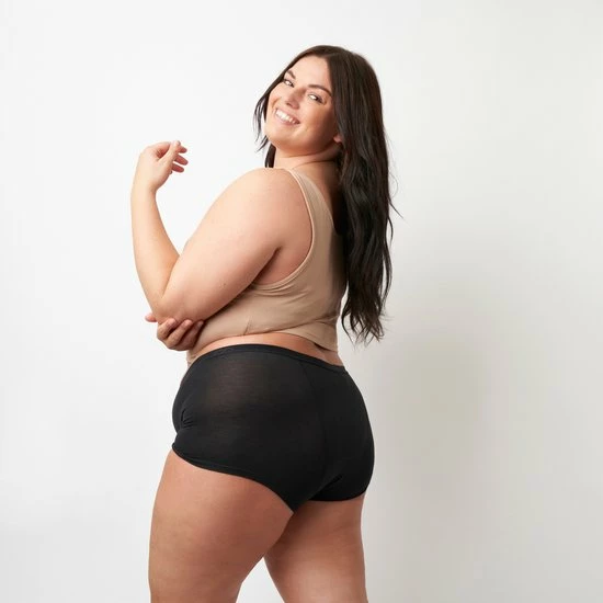 Moodies Period Undies Moodies Undies - Menstruatie- En Incontinentie Ondergoed - Bamboe Boyshort - Heavy/overnight Kruisje - Zwart - Maat L 8 Moodies Period Undies Moodies Undies - Menstruatie- En Incontinentie Ondergoed - Bamboe Boyshort - Heavy/overnight Kruisje - Zwart - Maat L - Afbeelding 8