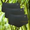 Boru Bamboo | Ondergoed Dames | 3-pack Dames Midislip | Zwart | MAAT L