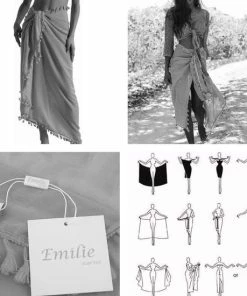 Emilie Scarves - Pareo - Lang - Franjes - Oranje - Katoen -lingerie-dames-badmode Winkel 550x550 201