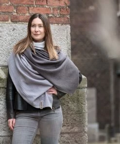 Knit Factory Fay Pareo - XL Sjaal - Stranddoek - Terra/Roest - 100% Biologisch Katoen -lingerie-dames-badmode Winkel 550x550 208