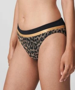lingerie-dames-badmode Winkel 40 PrimaDonna Swim Kiribati Bikini Slip 4007250 Golden Safari - Maat 42